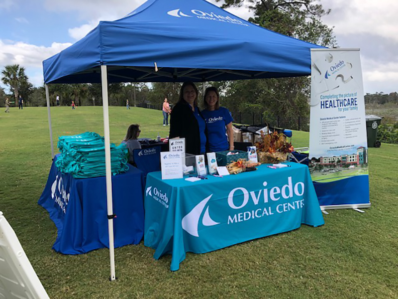 Oviedo Medical Center booth